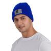 ZKLCRYTR Golf Player Beanie Hat Acrylic Knit Warm Winter Hats for Women Men Skull Cap Blue view 2