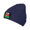 ZKLCRYTR The Burkina Faso Flag and Freedom Beanie Hat Acrylic Knit Warm Winter Hats for Women Men Skull Cap Navy Blue view 1