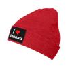I Love Juneau Beanie Hat Acrylic Knit Warm Winter Hats for Women Men Skull Cap Red view 1