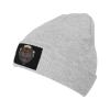 Tiger Head Beanie Hat Acrylic Knit Warm Winter Hats for Women Men Skull Cap Gray view 1