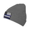 ZKLCRYTR Back The Blueusa Flag Beanie Hat Acrylic Knit Warm Winter Hats for Women Men Skull Cap view 1