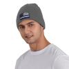 ZKLCRYTR Back The Blueusa Flag Beanie Hat Acrylic Knit Warm Winter Hats for Women Men Skull Cap view 2