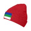 ZKLCRYTR Flag of Komi Beanie Hat Acrylic Knit Warm Winter Hats for Women Men Skull Cap Red view 1