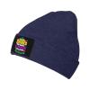 Beads Parades Crawfish King Cake Mardi Gras Beanie Hat Acrylic Knit Warm Winter Hats for Women Men Skull Cap Navy Blue view 1