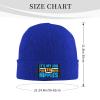 ZKLCRYTR Its My Job Play to with Nipples Beanie Hat Acrylic Knit Warm Winter Hats for Women Men Skull Cap Blue view 4