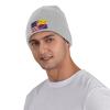 ZKLCRYTR Tohonooodhamnation Flag and America Beanie Hat Acrylic Knit Warm Winter Hats for Women Men Skull Cap Gray view 2
