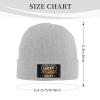 ZKLCRYTR This is My Lucky Fishing Shirt Beanie Hat Acrylic Knit Warm Winter Hats for Women Men Skull Cap Gray view 4