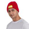 ZKLCRYTR Flag of Meadville, Pennsylvania Beanie Hat Acrylic Knit Warm Winter Hats for Women Men Skull Cap Red view 2