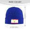 ZKLCRYTR Flag of Rapa Beanie Hat Acrylic Knit Warm Winter Hats for Women Men Skull Cap Blue view 4