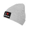 I Love Mordovia Beanie Hat Acrylic Knit Warm Winter Hats for Women Men Skull Cap Gray