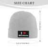 I Love Mordovia Beanie Hat Acrylic Knit Warm Winter Hats for Women Men Skull Cap Gray view 4