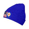Flag of Lancaster, Pennsylvania and America Beanie Hat Acrylic Knit Warm Winter Hats for Women Men Skull Cap Blue view 1
