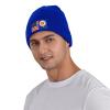 Flag of Lancaster, Pennsylvania and America Beanie Hat Acrylic Knit Warm Winter Hats for Women Men Skull Cap Blue view 2