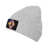 Hand Tear Flag of Mozambique Beanie Hat Acrylic Knit Warm Winter Hats for Women Men Skull Cap Gray view 1