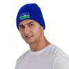 Flag of Hampton Roads, Virginia Beanie Hat Acrylic Knit Warm Winter Hats for Women Men Skull Cap Blue view 2