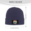Wildlife Outdoor Icons Beanie Hat Acrylic Knit Warm Winter Hats for Women Men Skull Cap Navy Blue view 4