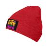 ZKLCRYTR Life of The Mardi Beanie Hat Acrylic Knit Warm Winter Hats for Women Men Skull Cap Red view 1
