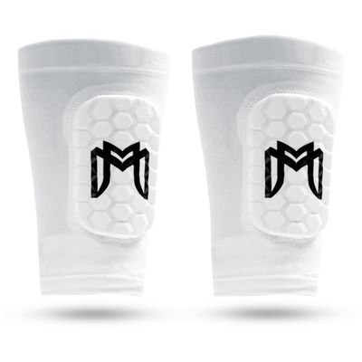 MediCaptain Mini Shin Guards Soccer Built in Mini Shin Pad Sleeves for Men, Women, Teens Small Shin Guards - Lightweight, Breathable, Shin Defender Leg Protection (White, Mini (3.9 x 2.4 in))