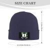Born to Golf Forced to Work Beanie Hat Acrylic Knit Warm Winter Hats for Women Men Skull Cap Navy Blue view 4
