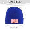 Hand Painted Strawberry Ice Cream Raspberry Cherry Beanie Hat Acrylic Knit Warm Winter Hats for Women Men Skull Cap view 4