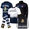 Icon Sports Official Real Madrid CF Ultimate Fan Pack - Unisex Adult - Jacket, T-Shirts, Scarf & Bag - RMUFP White L view 1