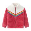 Toddler Kids Girls Boys Casual Zip Up Splicing Jacket Coat Long Sleeve Thicken Outerwear Snowsuit 4t (Red, 18-24 Months) view 1