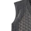 JEShifangjiusu Men's Soft Breathable Sweater Vest Lightweight V-Neck Sleeveless Pullover Ribbed Hem Casual Tank Top (dark grey4,X-Large) view 3