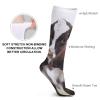 JTKBNVM Cow Socks for Women Men Cotton Sock Breathable Boot Socks Warm Calf Socks for Hiking Work Crew Socks Thin Casual Long Socks 5 Pairs view 3