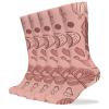 JTKBNVM Acorn Leaf Pattern Socks for Women Men Cotton Sock Breathable Boot Socks Warm Calf Socks for Hiking Work Crew Socks Thin Casual Long Socks 5 Pairs view 1
