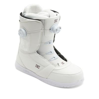 DC Shoes Women's Lotus BOA Snowboard Boots - Micro-Adjustable Stable Snowboarding Boot with Lightweight Multi-Layer Liner & Comfortable Molded Insole - Off White, 9.5