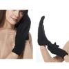 Ayuduots Winter Double Layered Flower Knitted Gloves, Solid Color Thick Velvet Touch Screen Mittens, Unisex Outdoor Gloves view 4