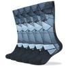JTKBNVM Gray Mosaic Socks for Women Men Cotton Sock Breathable Boot Socks Warm Calf Socks for Hiking Work Crew Socks Thin Casual Long Socks 5 Pairs view 1
