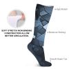 JTKBNVM Gray Mosaic Socks for Women Men Cotton Sock Breathable Boot Socks Warm Calf Socks for Hiking Work Crew Socks Thin Casual Long Socks 5 Pairs view 3