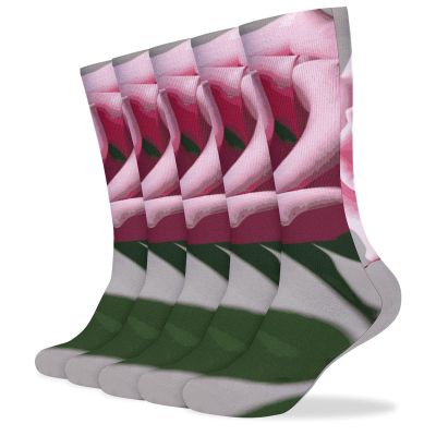 JTKBNVM Dahlia Socks for Women Men Cotton Sock Breathable Boot Socks Warm Calf Socks for Hiking Work Crew Socks Thin Casual Long Socks 5 Pairs