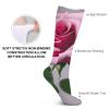JTKBNVM Dahlia Socks for Women Men Cotton Sock Breathable Boot Socks Warm Calf Socks for Hiking Work Crew Socks Thin Casual Long Socks 5 Pairs view 3