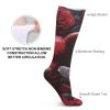 JTKBNVM Bear Among The Roses Socks for Women Men Cotton Sock Breathable Boot Socks Warm Calf Socks for Hiking Work Crew Socks Thin Casual Long Socks 5 Pairs view 3