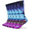 JTKBNVM Beauty Butterfly Socks for Women Men Cotton Sock Breathable Boot Socks Warm Calf Socks for Hiking Work Crew Socks Thin Casual Long Socks 5 Pairs view 1