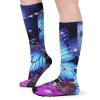 JTKBNVM Beauty Butterfly Socks for Women Men Cotton Sock Breathable Boot Socks Warm Calf Socks for Hiking Work Crew Socks Thin Casual Long Socks 5 Pairs view 4