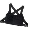 Pistro Functional Hip Hop Chest Harness Bag for Running Gym Workouts Outdoor Activities Nylon Vest Design Men Women Unisex Black view 1