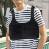Pistro Functional Hip Hop Chest Harness Bag for Running Gym Workouts Outdoor Activities Nylon Vest Design Men Women Unisex Black view 4