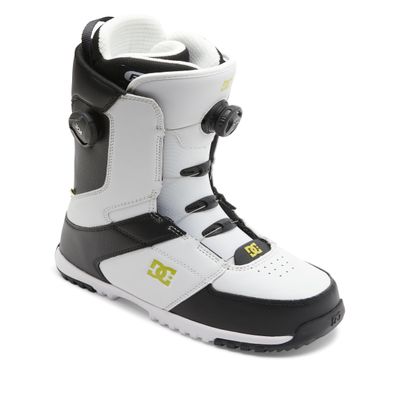 DC Shoes Men's Control BOA Snowboard Boots - Micro-Adjustable Stable Snowboarding Boot with Lightweight Multi-Layer Liner & Molded Insole - White/Black, 9