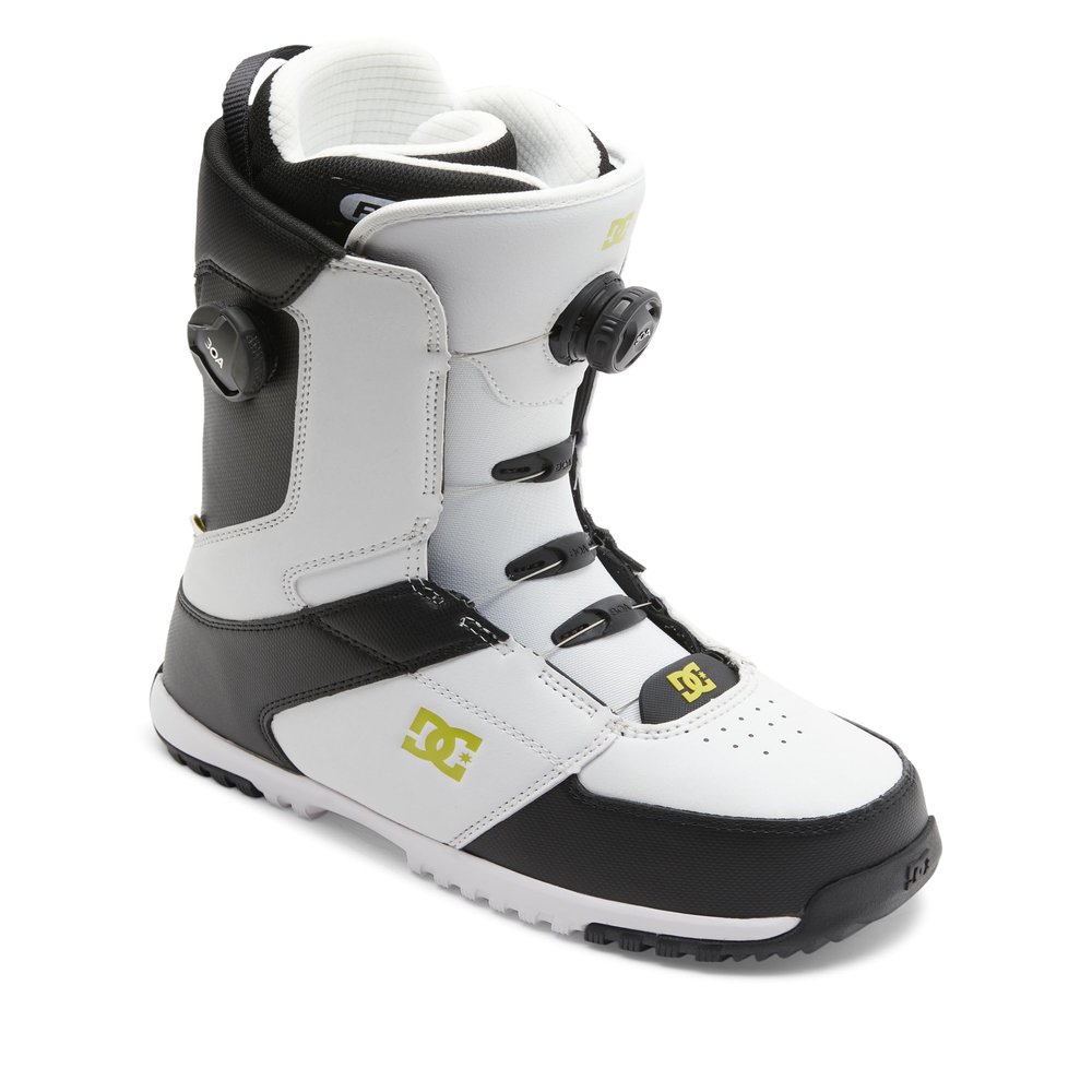 DC Shoes Men's Control BOA Snowboard Boots - Micro-Adjustable Stable Snowboarding Boot with Lightweight Multi-Layer Liner & Molded Insole - White/Black, 9