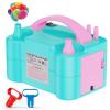 Motorenbau Electric Balloon Pump, Portable Electric Balloon Blower Machine Balloon Air Pump, Dual Nozzle 110V 600W Balloon Inflator for Party Decoration Christmas Birthday-Blue view 1