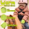 HANDALNDY Winter Riding Gloves, Touchscreen Cycling Outdoors Sports Gloves with Grip for Boys Girls(Kids Green, Kids Small) view 2
