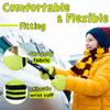 HANDALNDY Winter Riding Gloves, Touchscreen Cycling Outdoors Sports Gloves with Grip for Boys Girls(Kids Green, Kids Small) view 3
