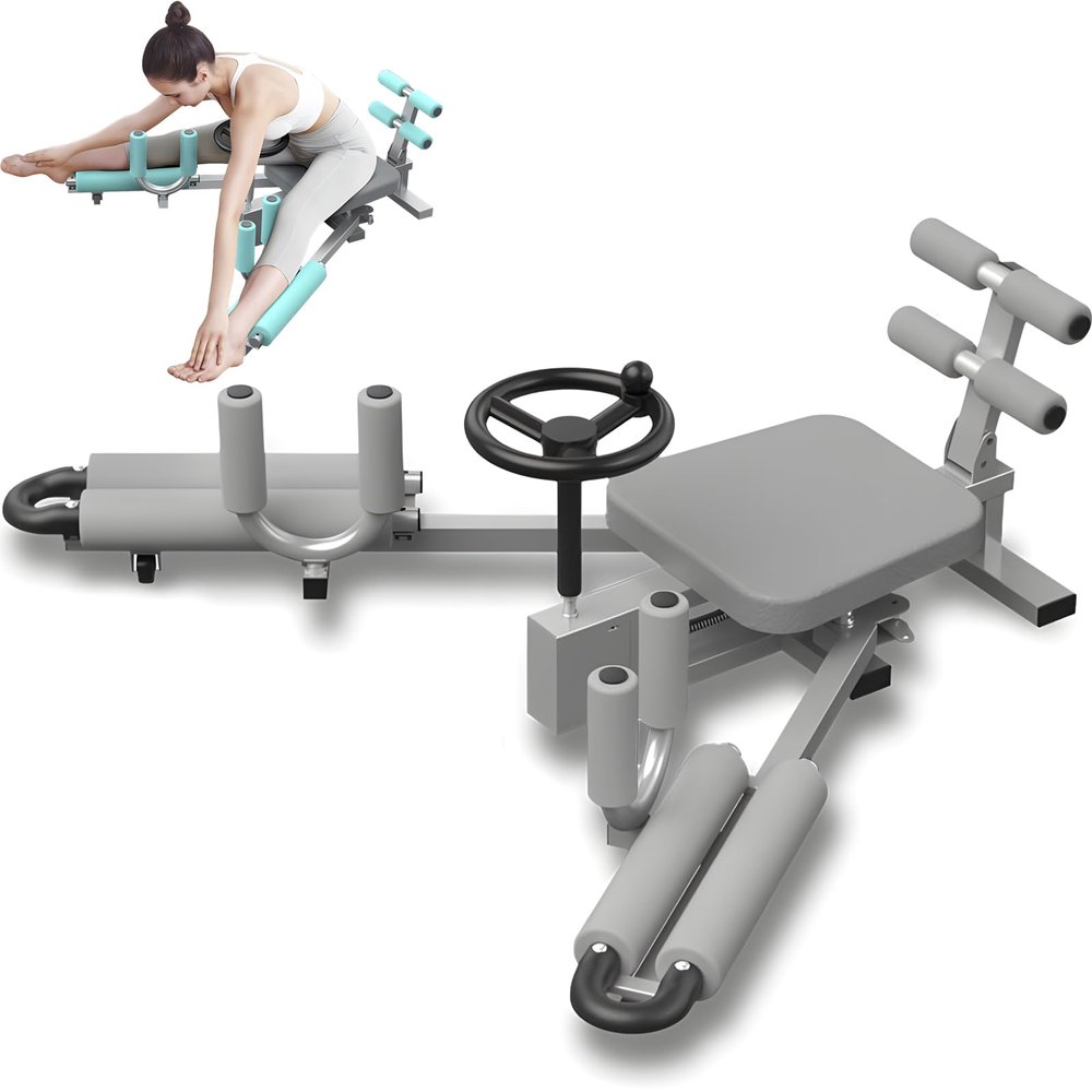 Split Machine for Flexibility Kids Adults, 210 Adjustment Pro Leg Stretcher Machine, Heavy Duty Steel Frame Leg Stretching Training Equipment for Home Yoga, Ballet, Dance, Martial Arts, Gym,Gray