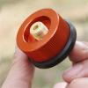 Razcus Outdoor Camping Hiking Stove Adaptor Conversion Stove Converter Long Gas Tank Adapter Gas Tank Stove Adapter - (Color: Yellow) view 2