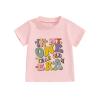 Toddler Baby Girl Birthday Shirt One Two Three Four Five Short Sleeve Embroidery Tee Shirt Birthday Outfits Clothes (in My One Year Olds ERA Pink, 1-2 Years) view 1