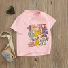 Toddler Baby Girl Birthday Shirt One Two Three Four Five Short Sleeve Embroidery Tee Shirt Birthday Outfits Clothes (in My One Year Olds ERA Pink, 1-2 Years) view 3