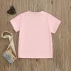 Toddler Baby Girl Birthday Shirt One Two Three Four Five Short Sleeve Embroidery Tee Shirt Birthday Outfits Clothes (in My One Year Olds ERA Pink, 1-2 Years) view 4